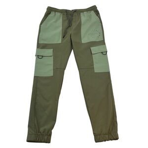 Rock Salt Pants Mens XL Green Cargo Pocket Joggers Waterproof Skater Urban